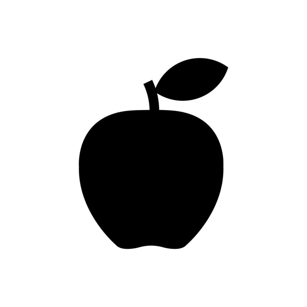 manzana icono, logo aislado en blanco antecedentes vector
