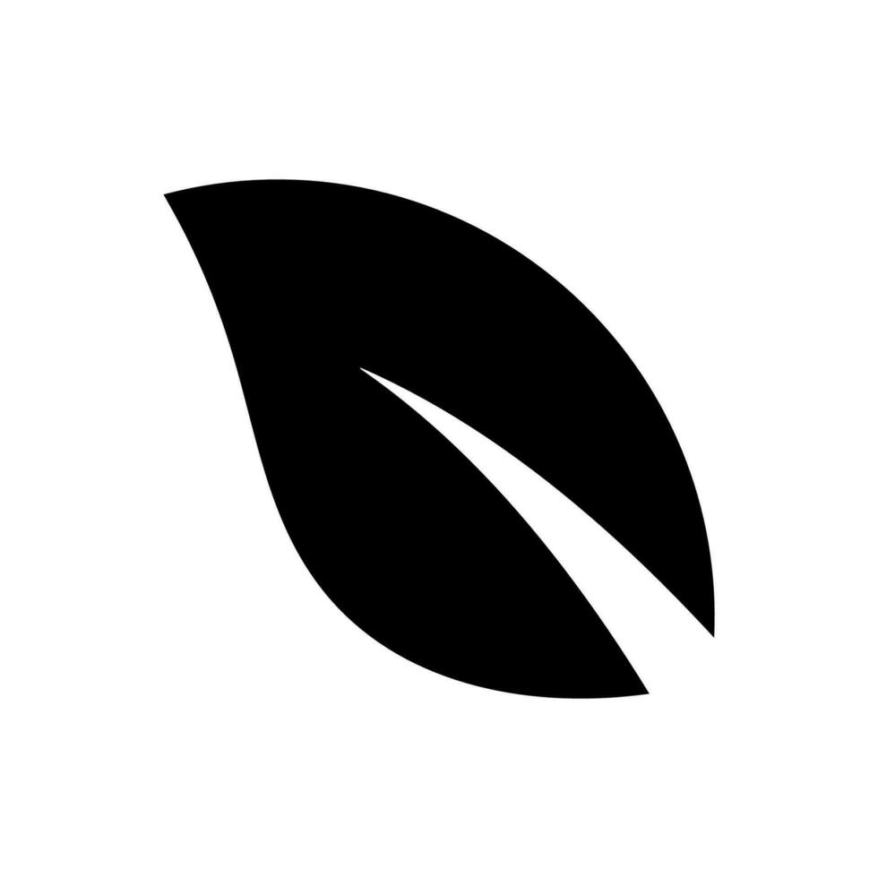 Leaf icon, logo isolated on white background vector