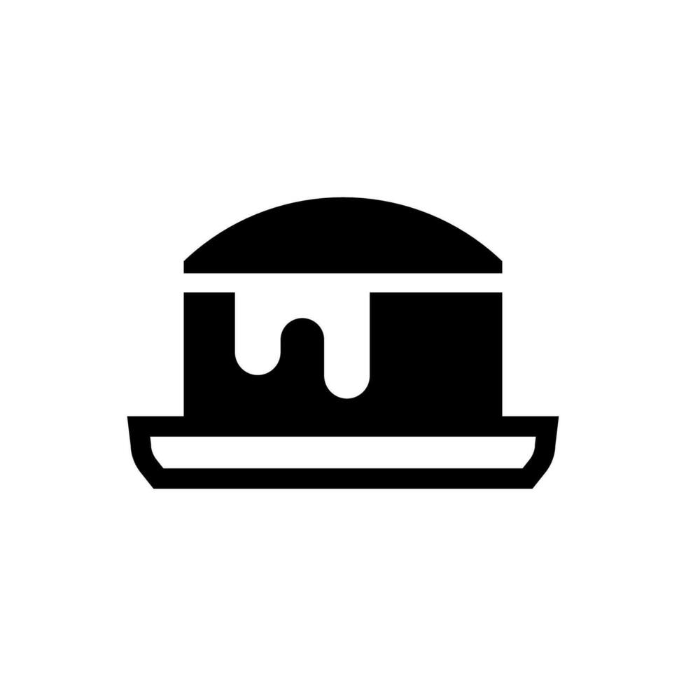 Cake icon, logo isolated on white background vector