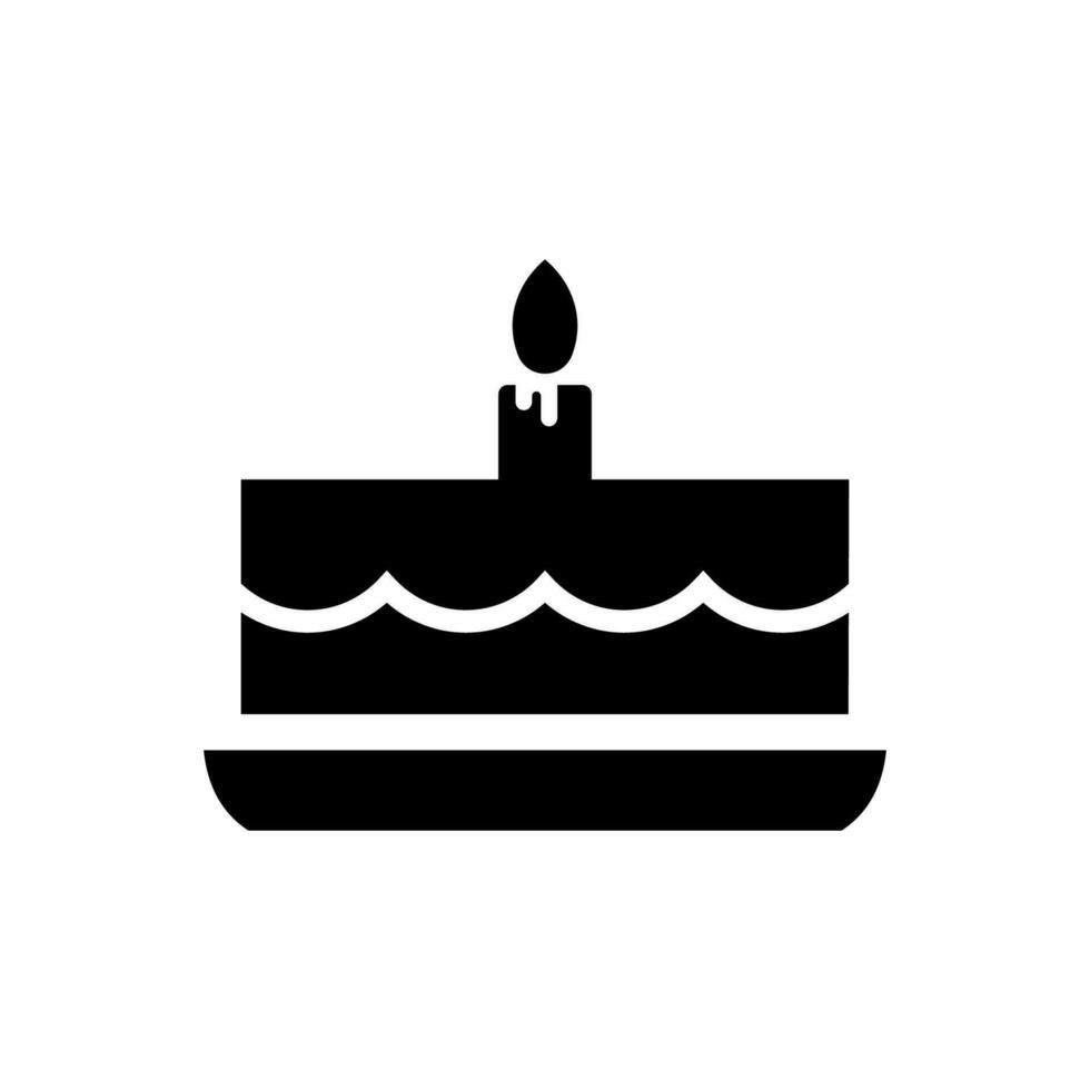 Cake icon, logo isolated on white background vector
