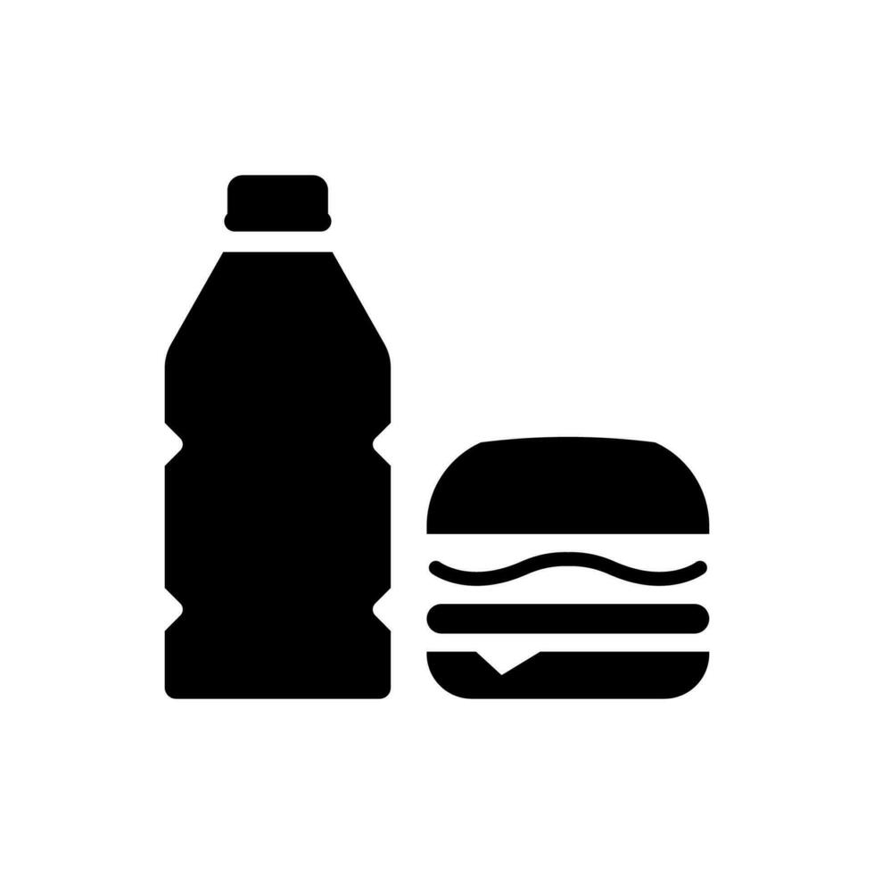 Fast food icon, logo isolated on white background vector
