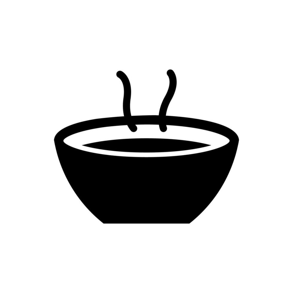 Soup icon, logo isolated on white background vector