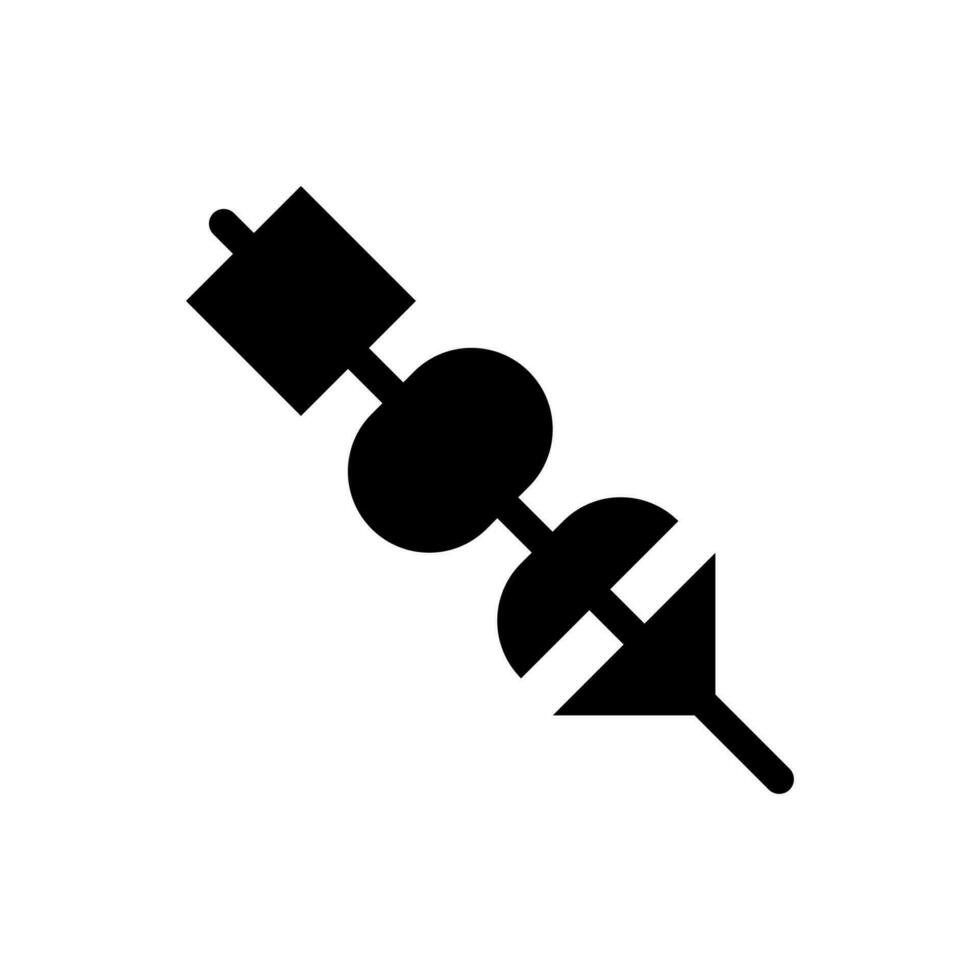Skewer icon, logo isolated on white background vector