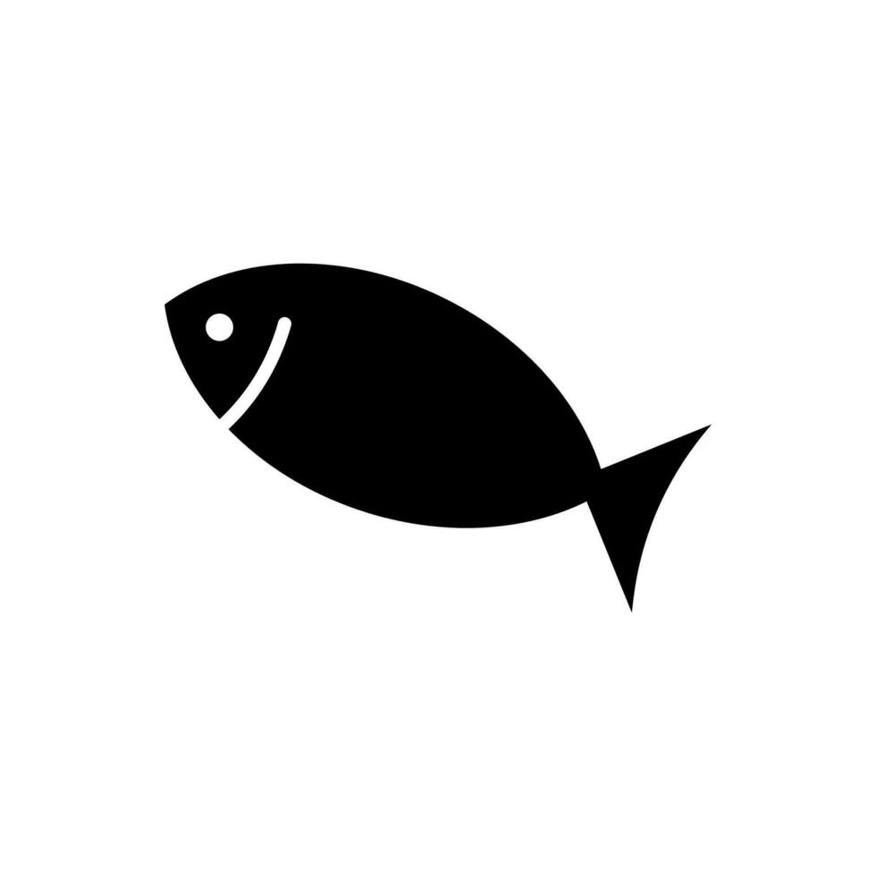 Fish icon, logo isolated on white background vector