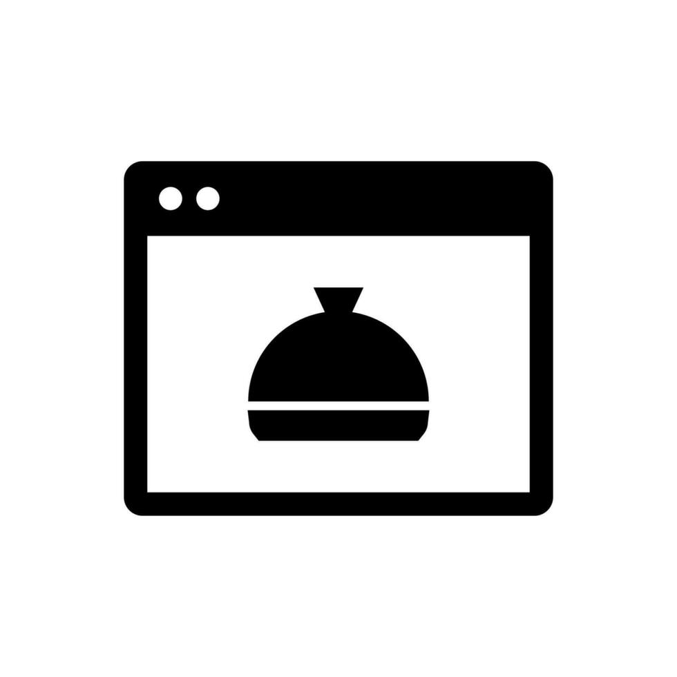 Food calendar icon, logo isolated on white background vector