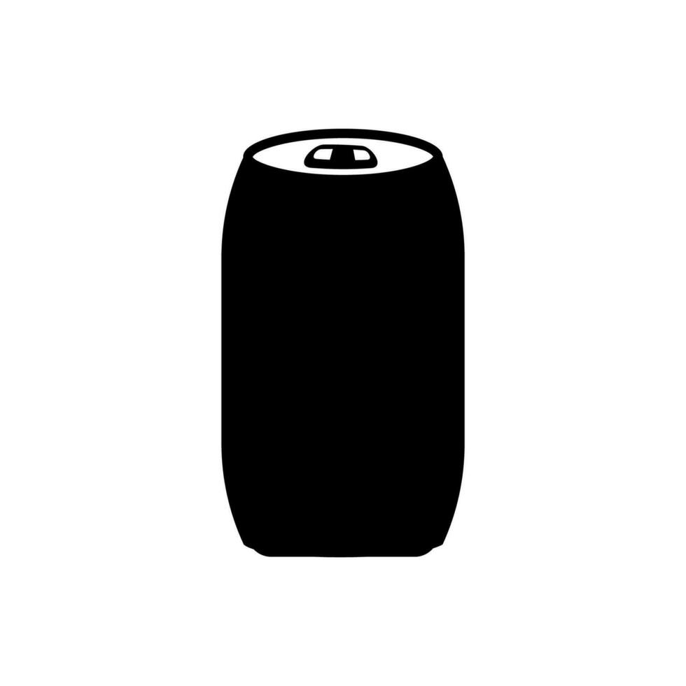 soda lata icono, logo aislado en blanco antecedentes vector