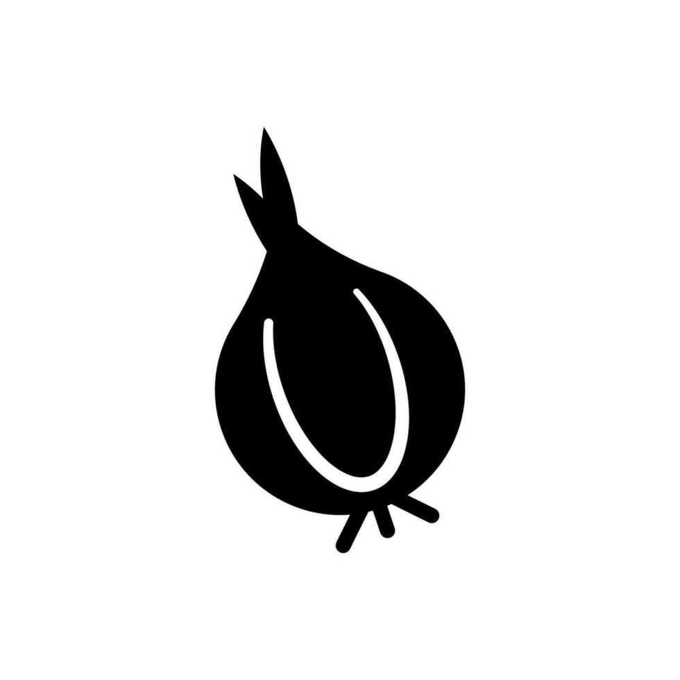 Onion icon, logo isolated on white background vector