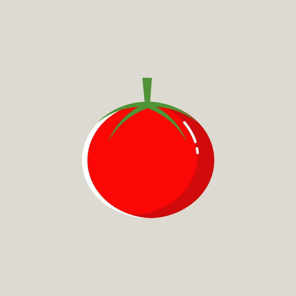 tomate diseño con plano diseño estilo vector