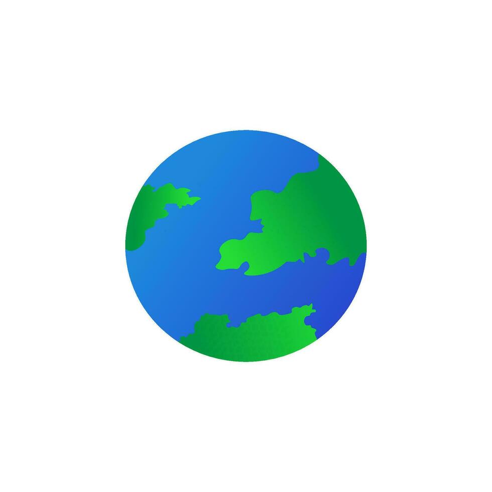 illustration of the earth on a white background vector