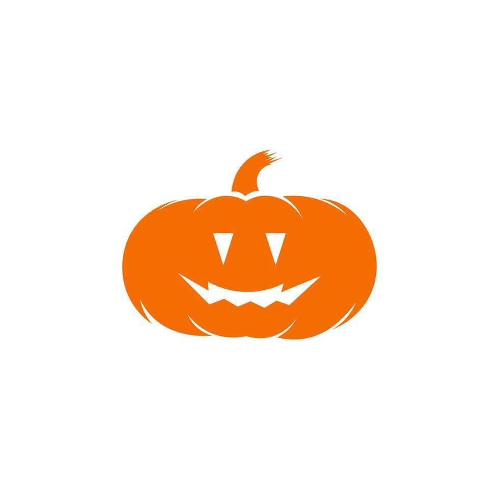 pumpkin fruit icon, facial expressions, elements for halloween, orange in color, Halloween vector