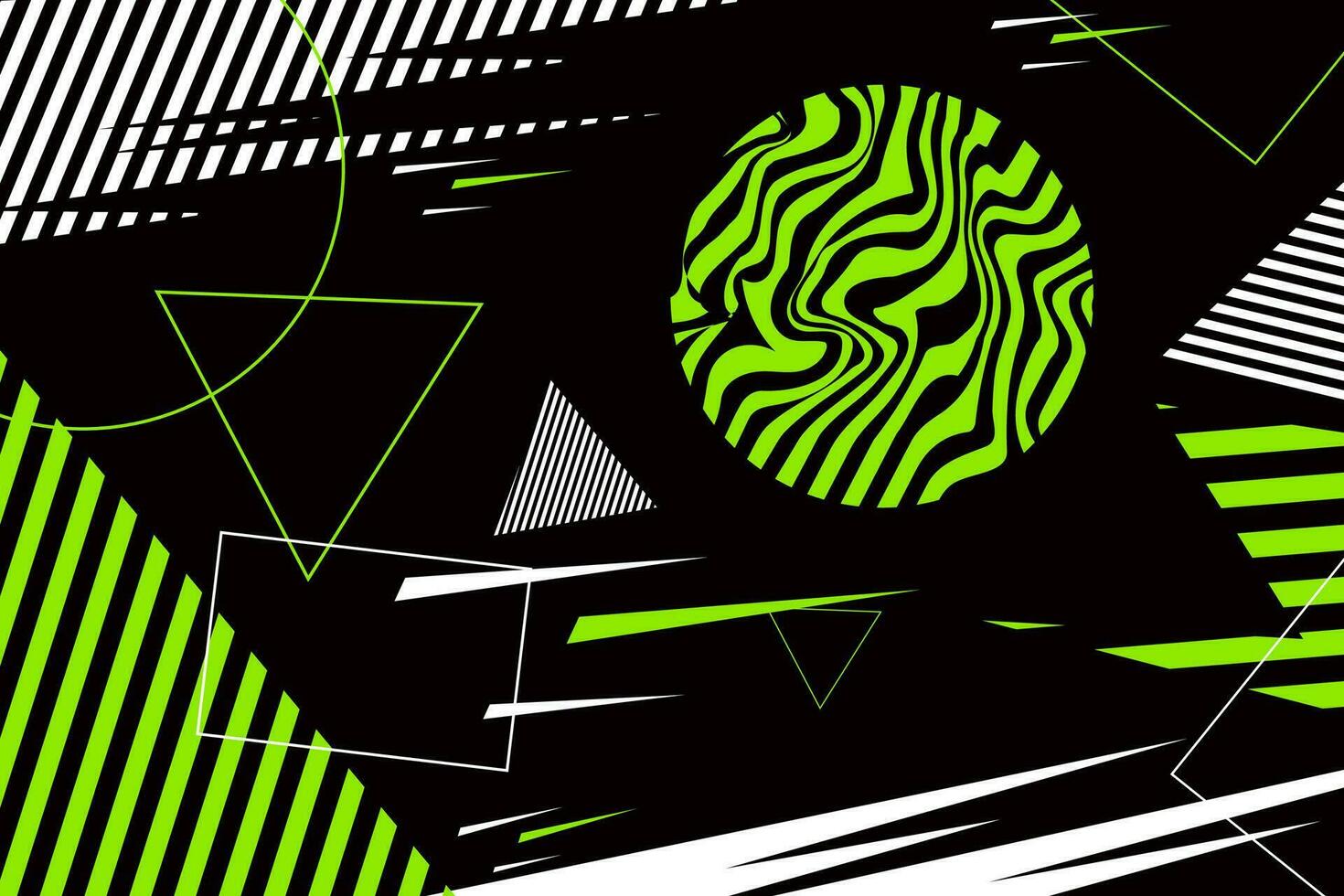 Geometric background design, with a combination of attractive colors, including the green colors, white, gray and black vector