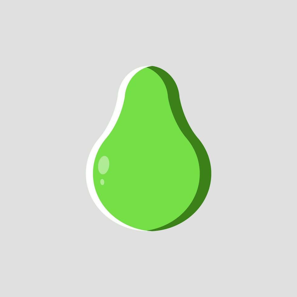 Avocado design with flat design style vector