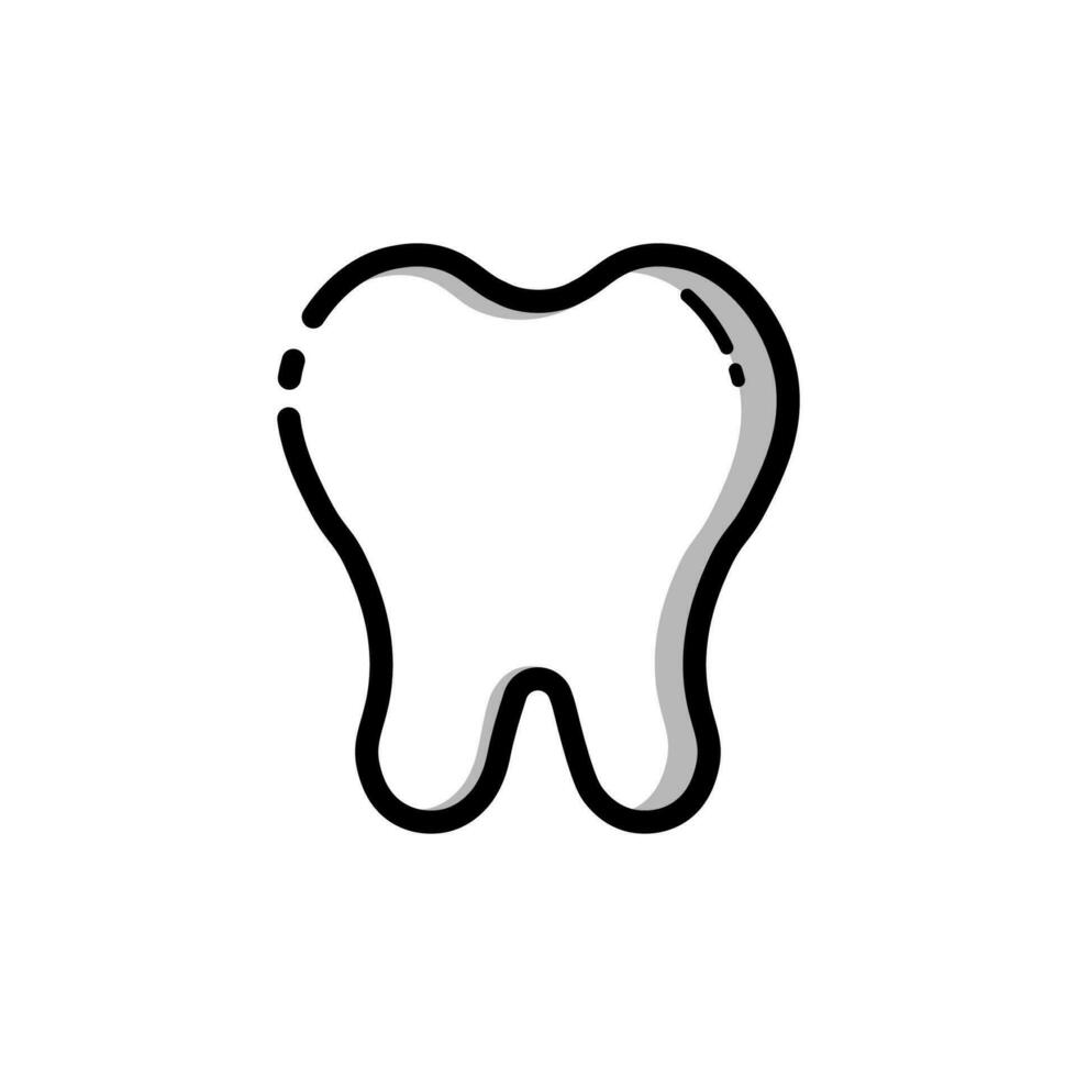 illustration of teeth with white background vector