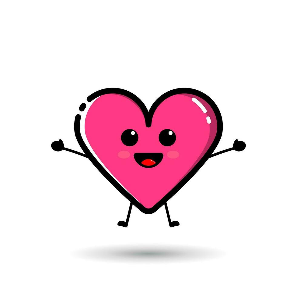 A love character in the style of flat design vector