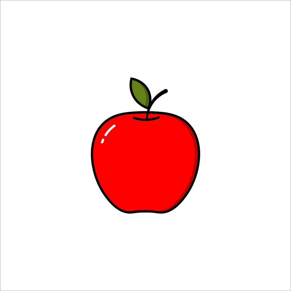 Apples, modern apple designs with flat design styles, red apples