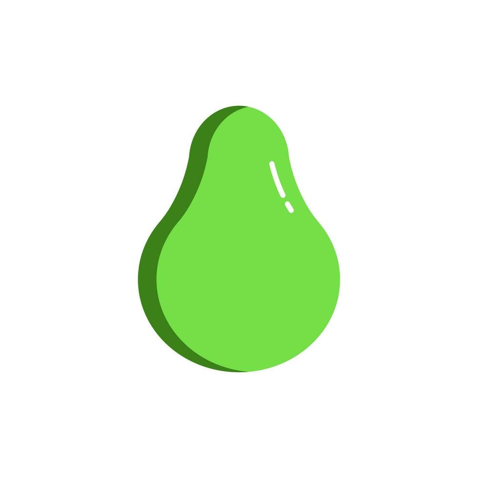 Avocado design with flat design style vector