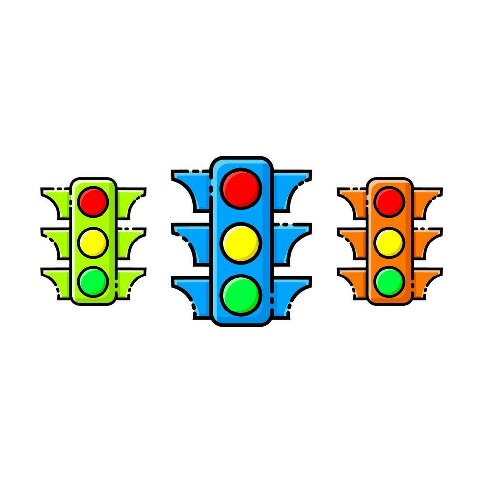 Traffic light icon. Traffic light transportation symbol icon.vector vector