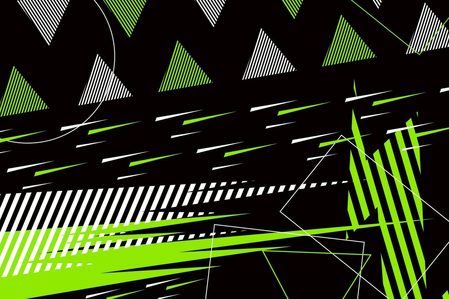 Geometric background design, with a combination of attractive colors, including the green colors, white, gray and black vector