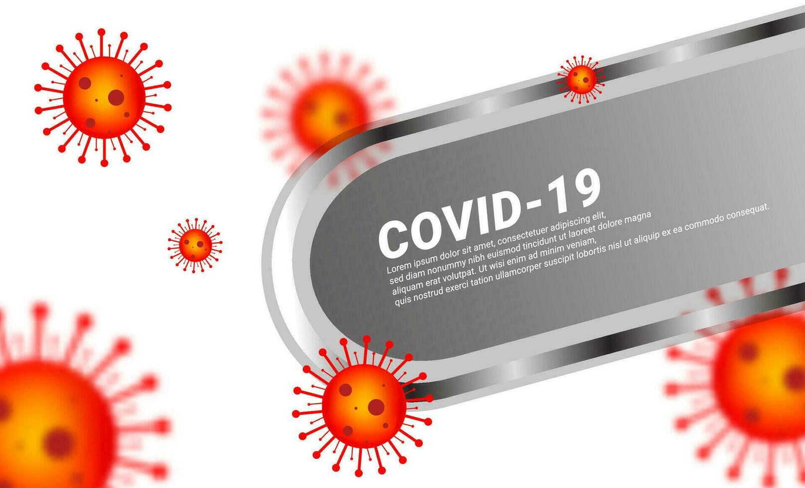 The corona virus-themed design is bright red, suitable for backgrounds, wallpapers, webs, posters, covers, magazines, etc. vector