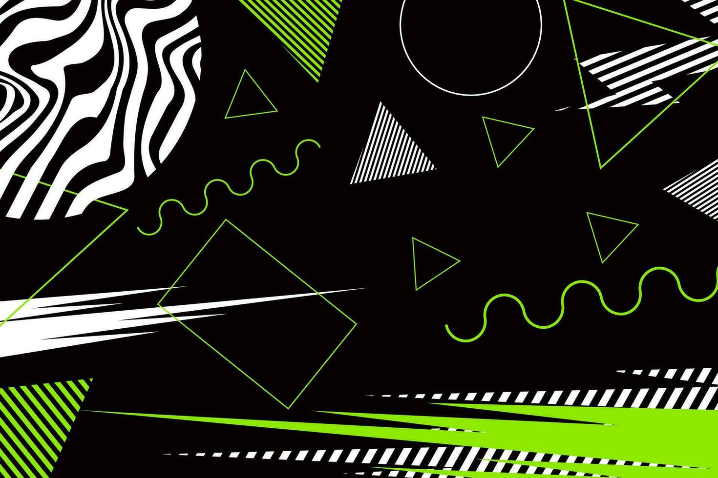Geometric background design, with a combination of attractive colors, including the green colors, white, gray and black vector