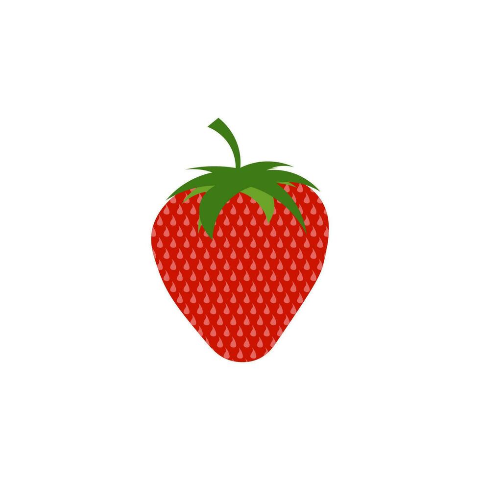 Strawberry fruit, modern design, vector