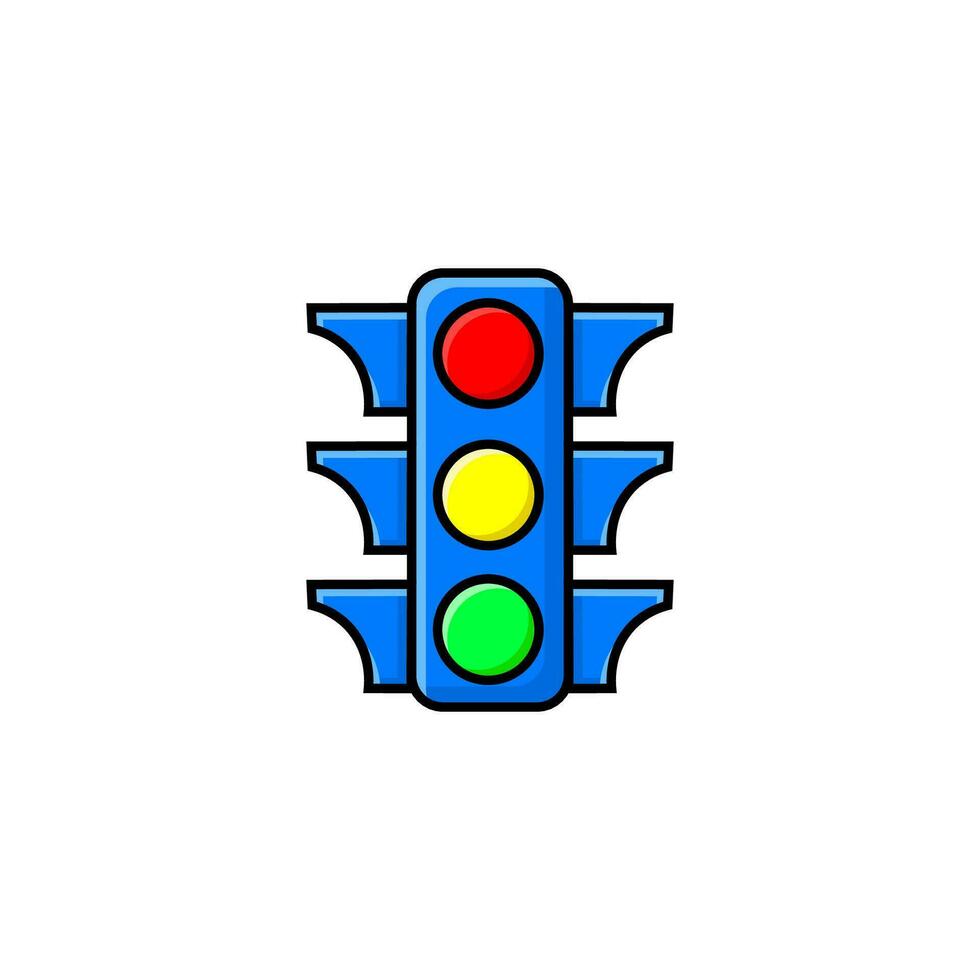 Traffic light icon. Traffic light transportation symbol icon.vector vector