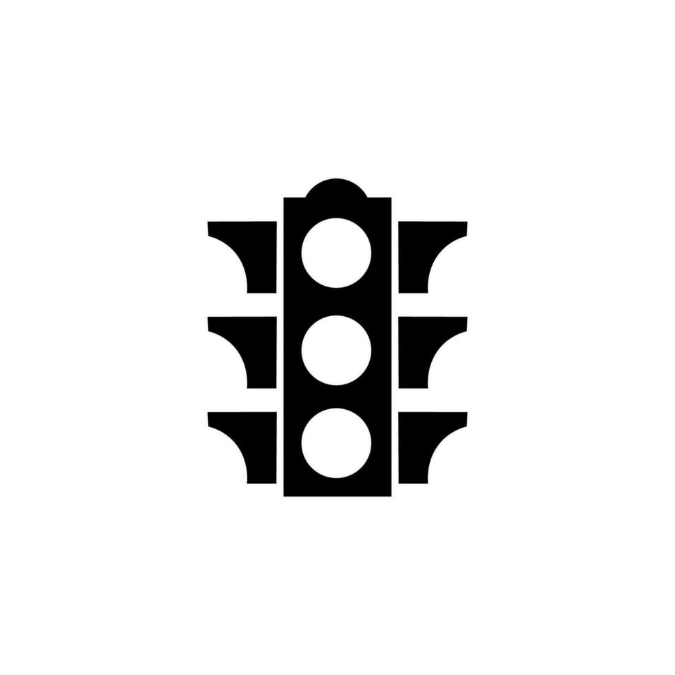 Traffic light icon. Traffic light transportation symbol icon.vector vector