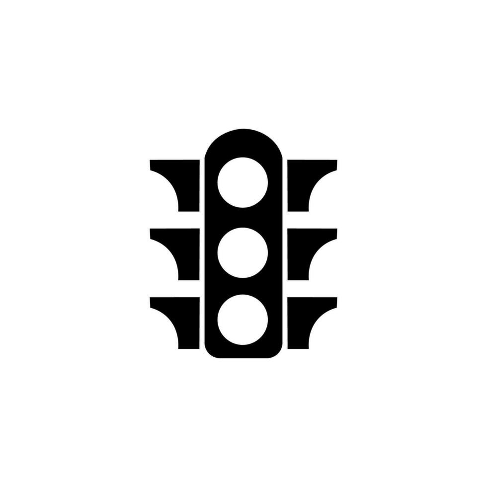 Traffic light icon. Traffic light transportation symbol icon.vector vector