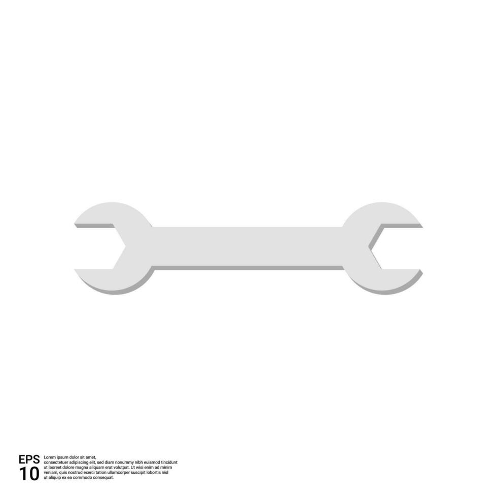 illustration of a bolt opening tool in a flat design style vector