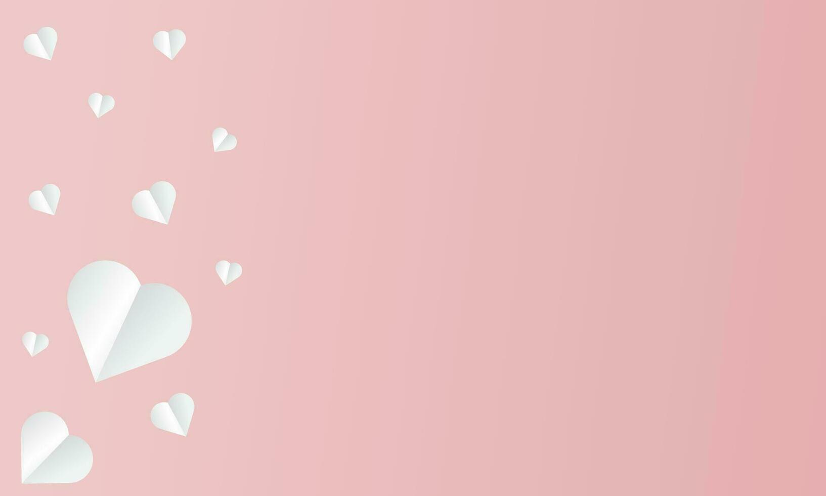 Valentine's themed background design with a paper cut style, perfect for Valentine's Day backgrounds vector
