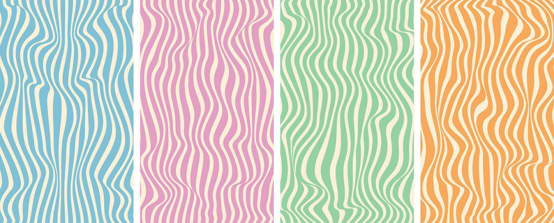 Vector illustration of cute colourful modern wavy liquefy seamless pattern of abstract fluid lines in the style of wallpaper cover template.