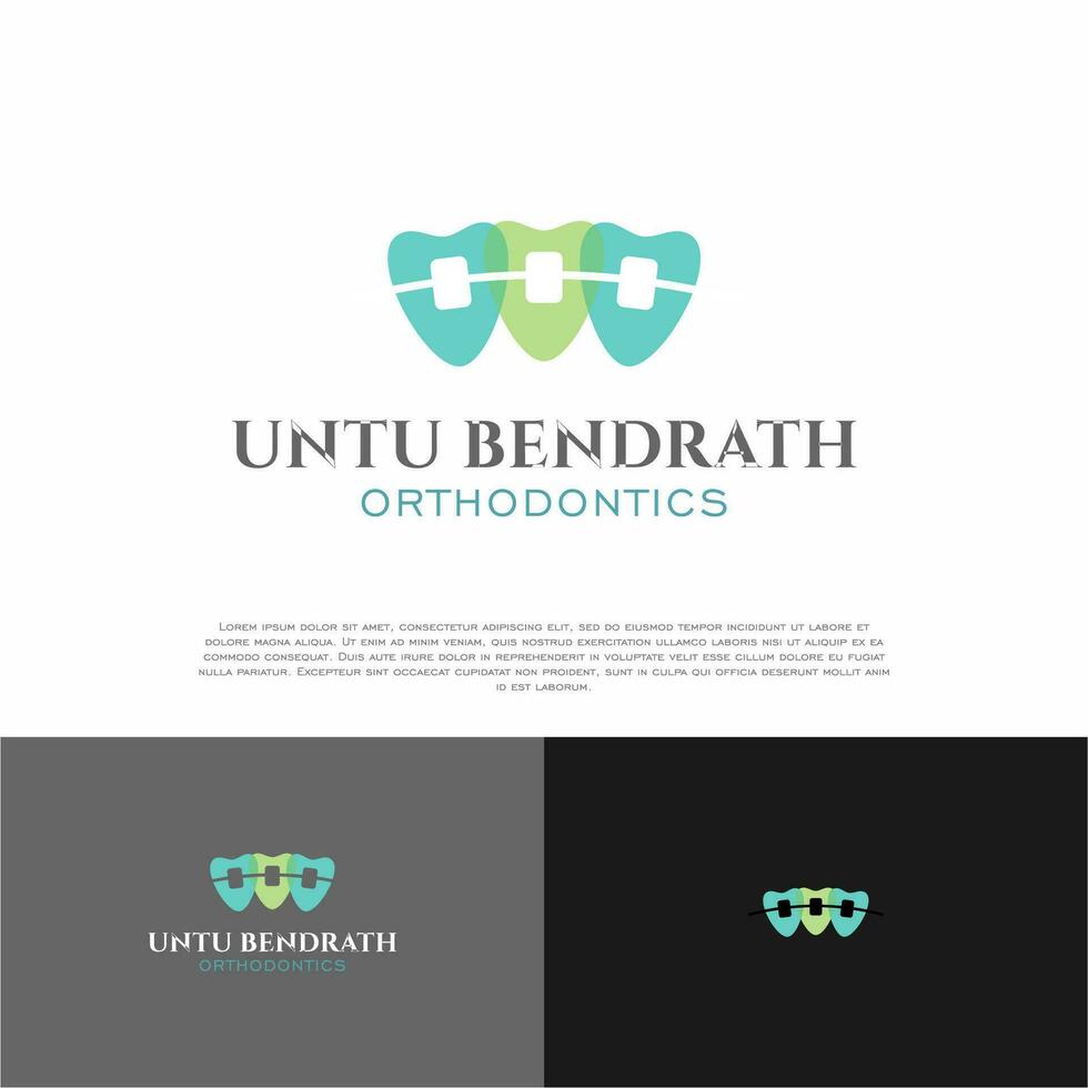 Business logo for a dentist vector