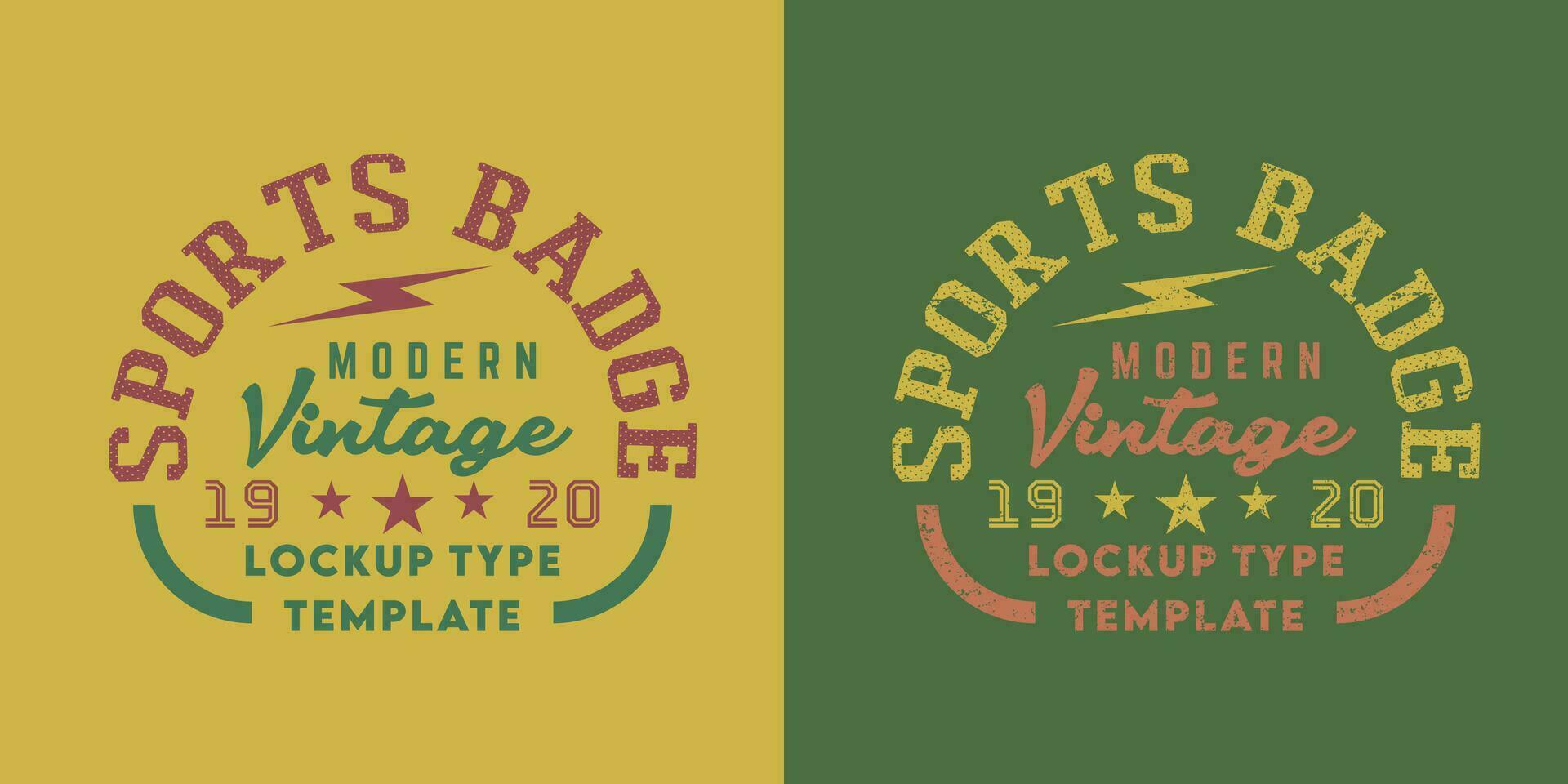 Sport badge logo vintage retro vector