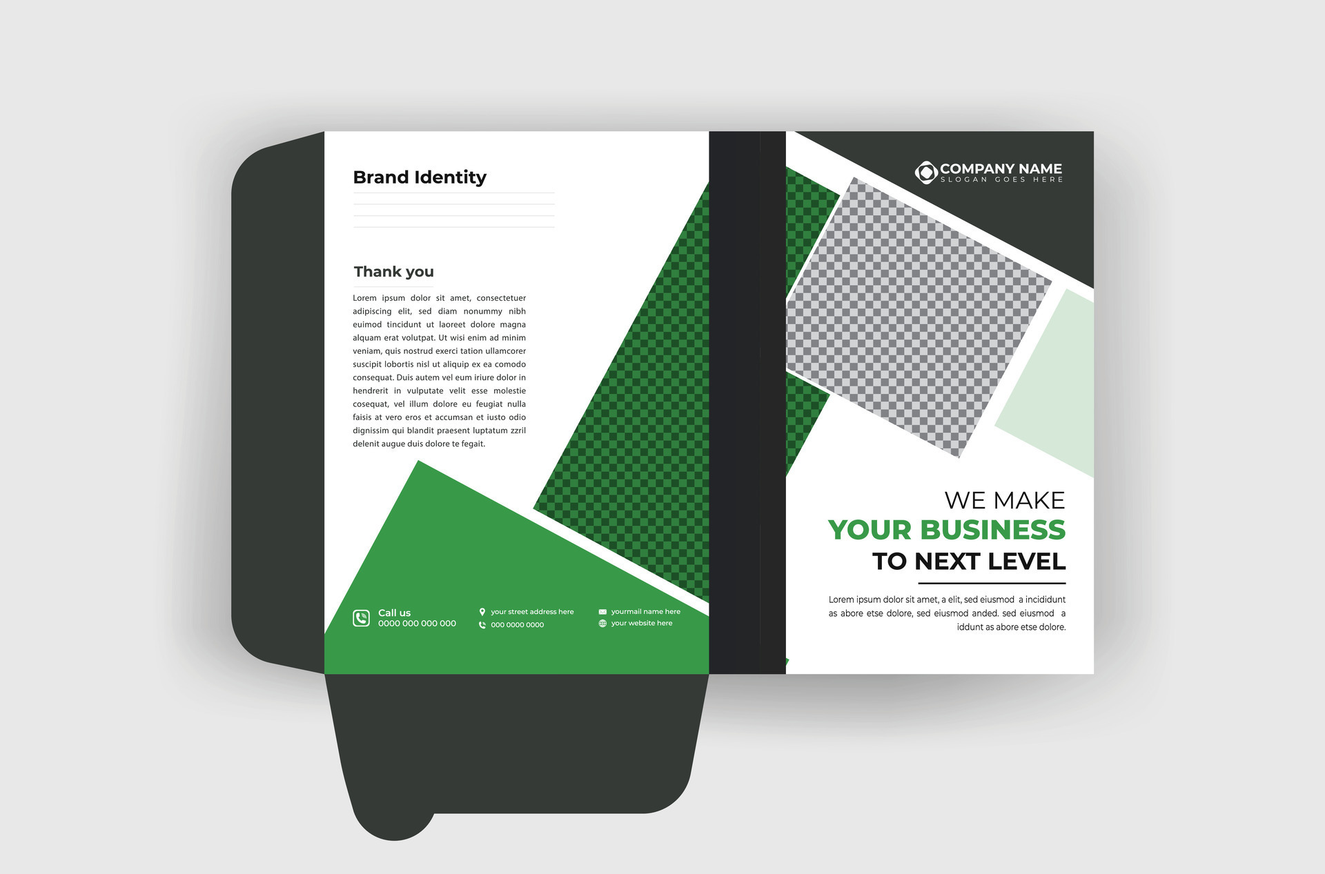 Creative and professional minimal clean colorful file folder design ...