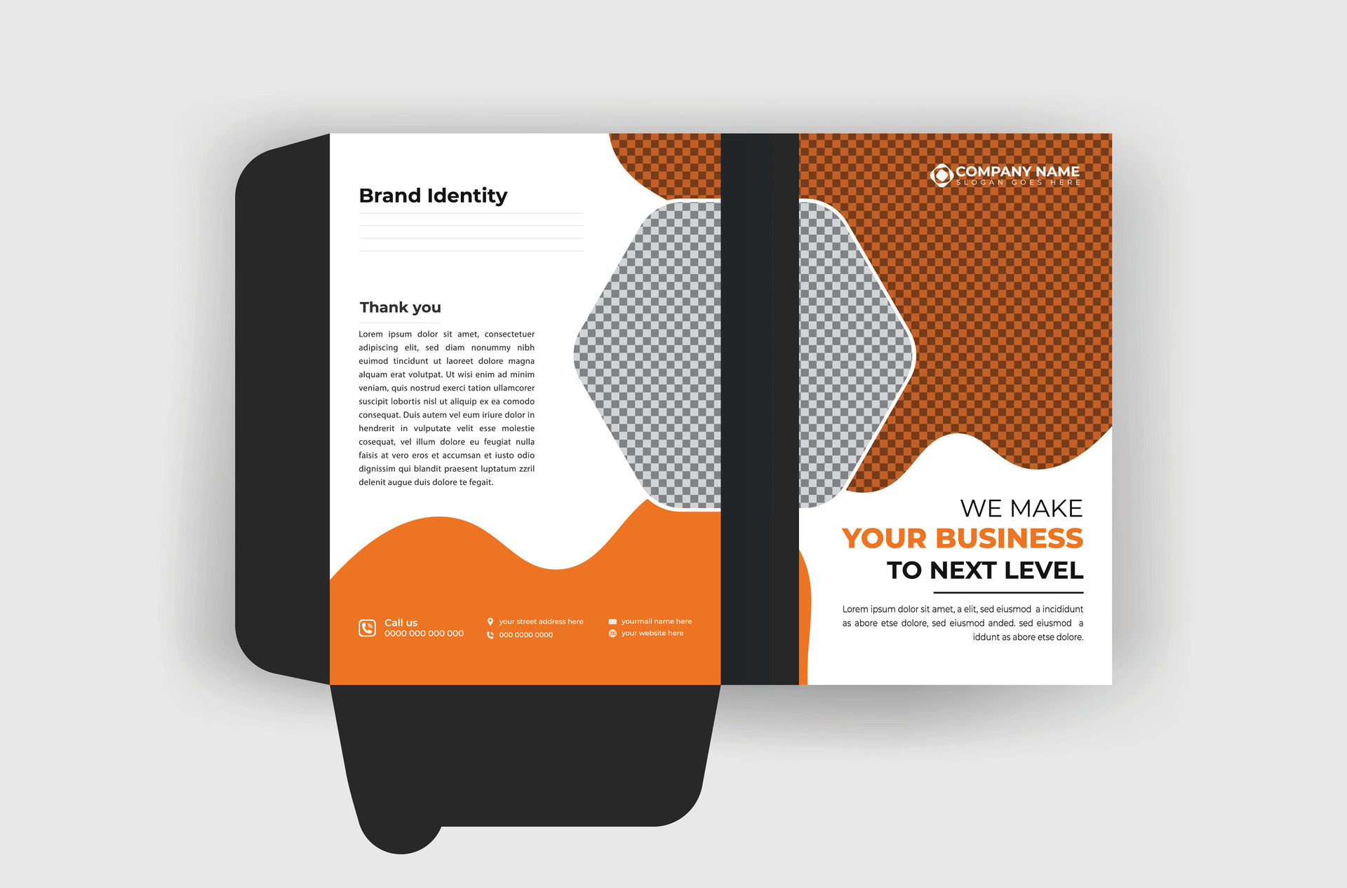 Creative and professional minimal clean colorful file folder design ...