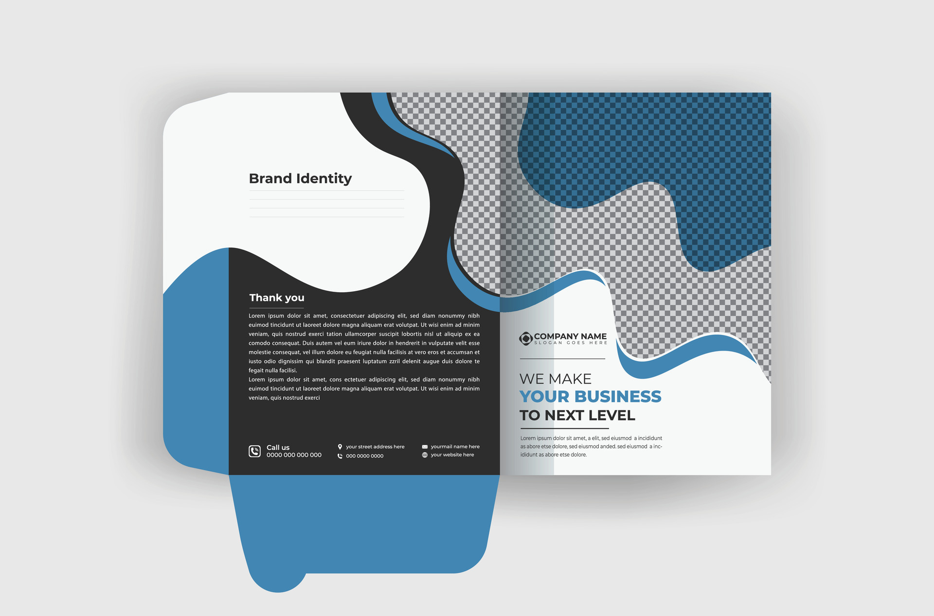 Creative modern professional minimal file folder design template for ...