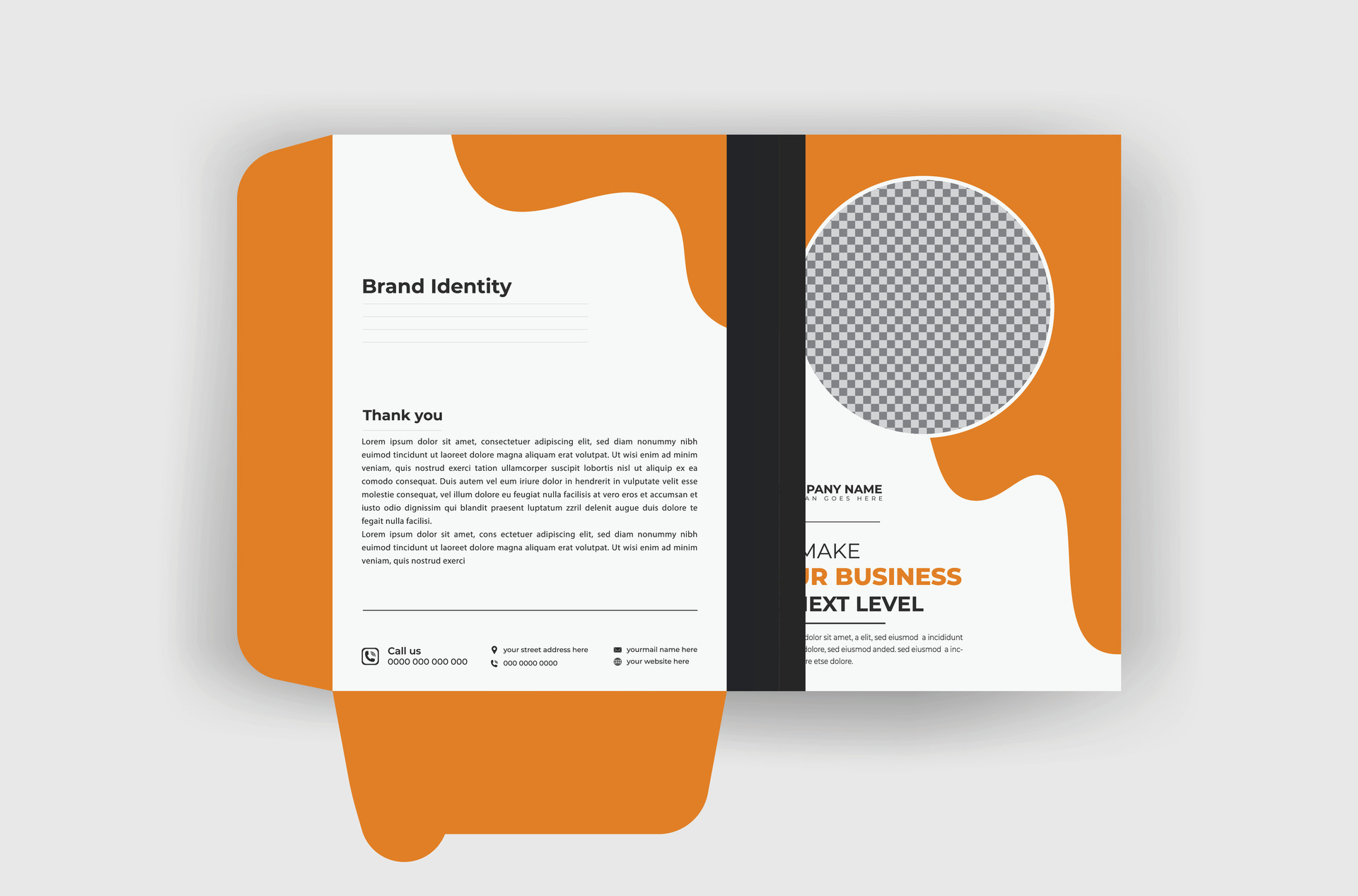 Creative modern professional minimal file folder design template for ...