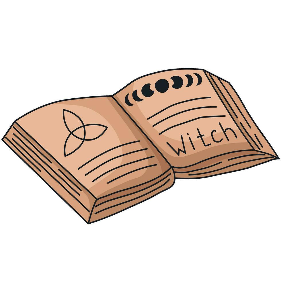 Witch book. Witchcraft and Magic. Vector. vector