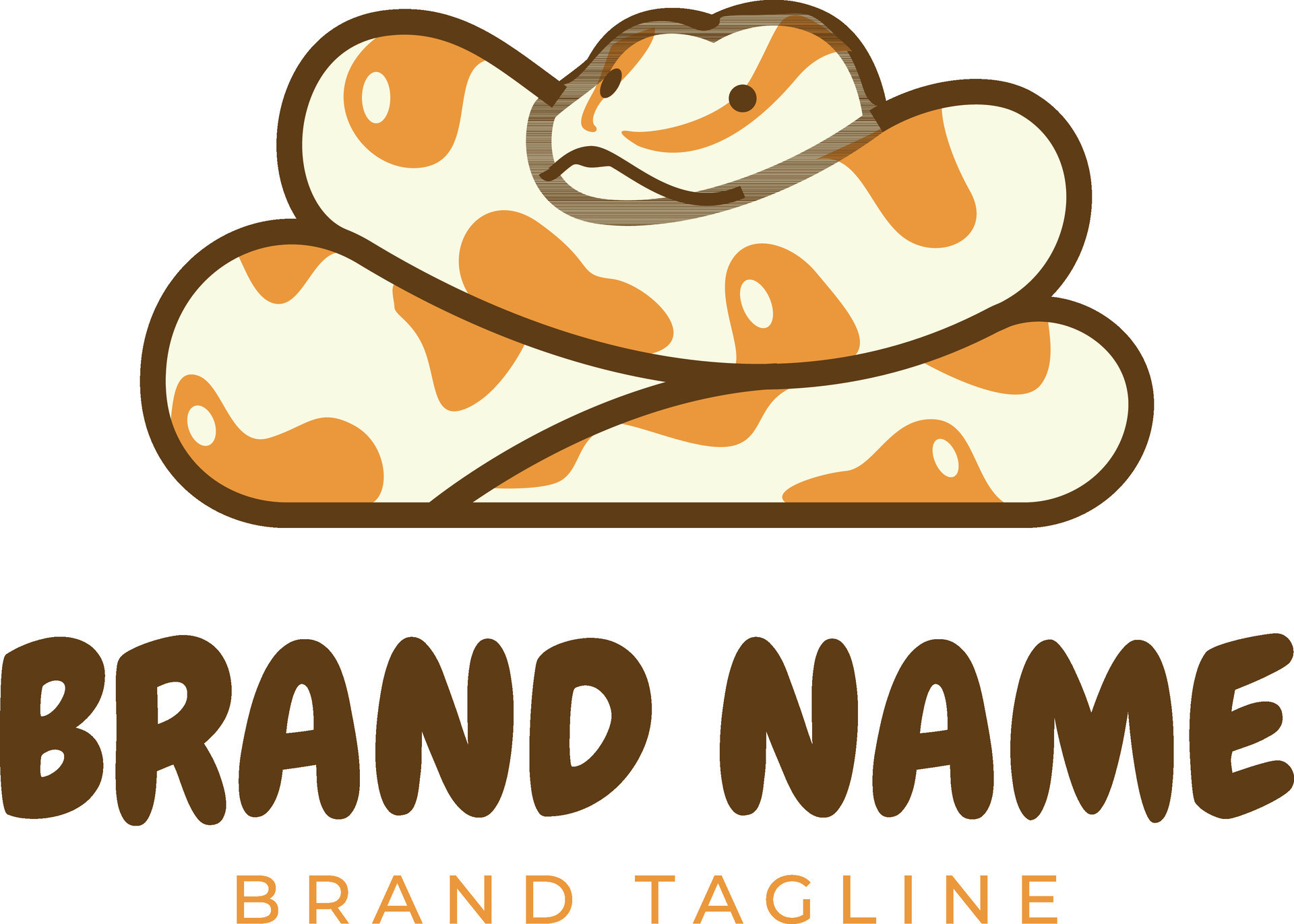 ball python logo 25724976 Vector Art at Vecteezy
