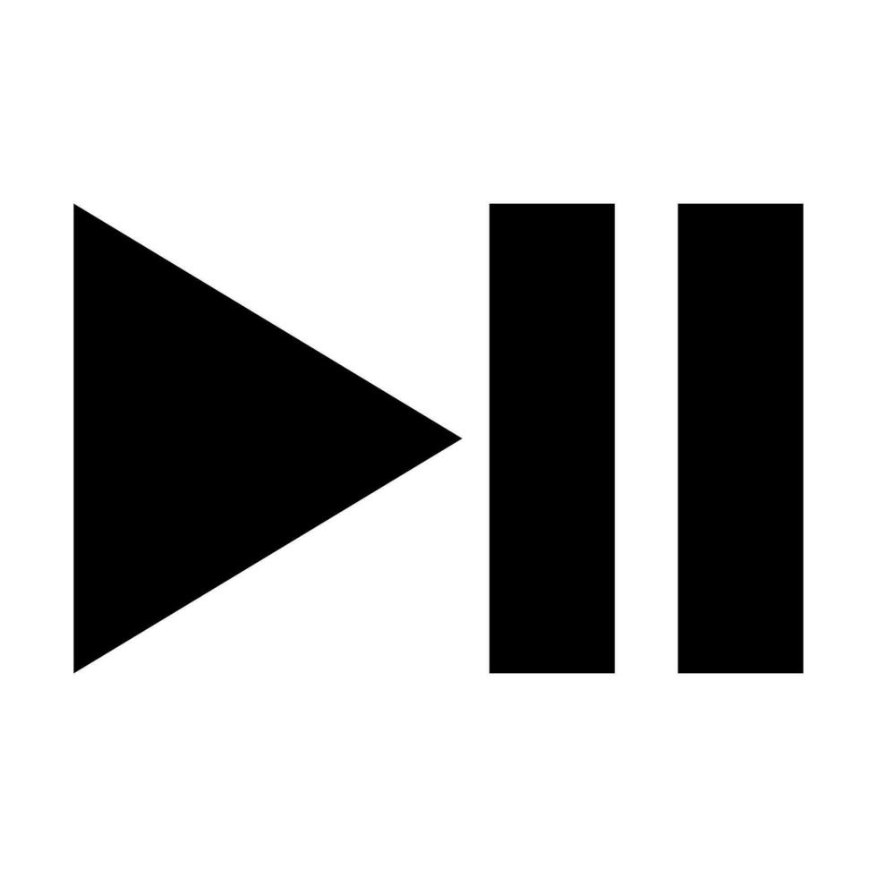 Pause Vector Glyph Icon For Personal And Commercial Use.