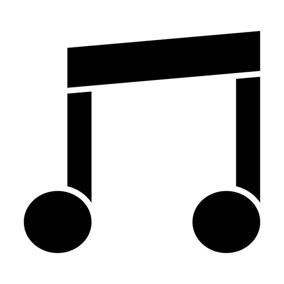 Music Note Vector Glyph Icon For Personal And Commercial Use.