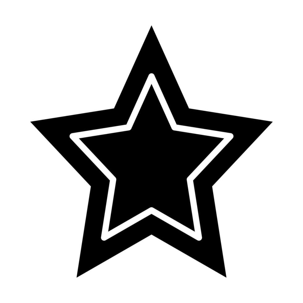 Star Vector Glyph Icon For Personal And Commercial Use.