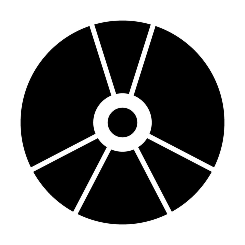 Compact Disk Vector Glyph Icon For Personal And Commercial Use.