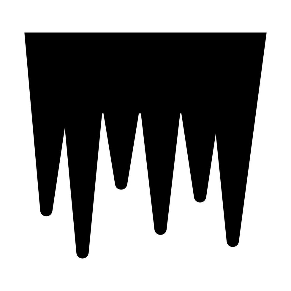 Icicles Vector Glyph Icon For Personal And Commercial Use.