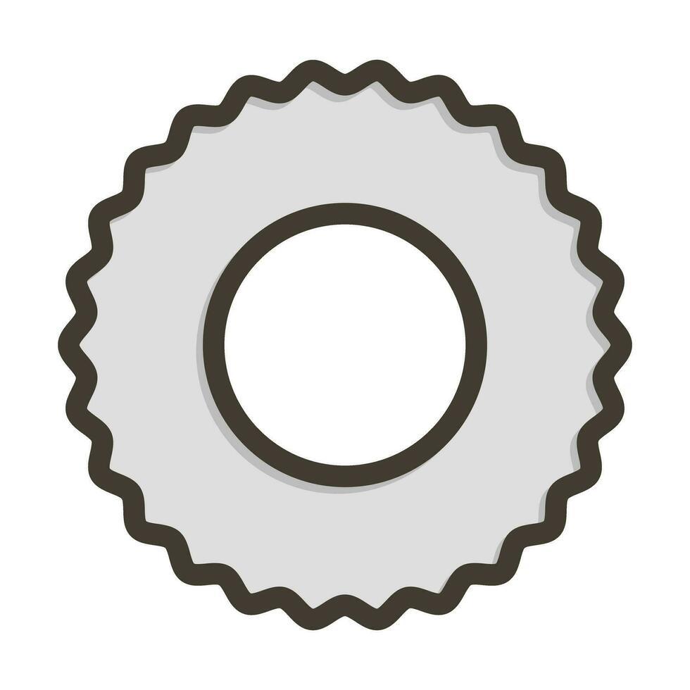 Circular Saw Thick Line Filled Colors For Personal And Commercial Use. vector