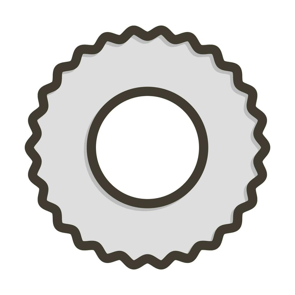 circular Sierra grueso línea lleno colores para personal y comercial usar. vector