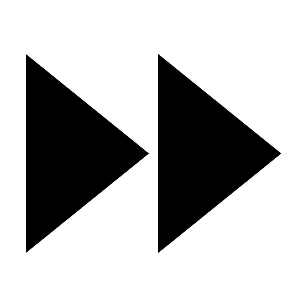 Fast Forward Vector Glyph Icon Design