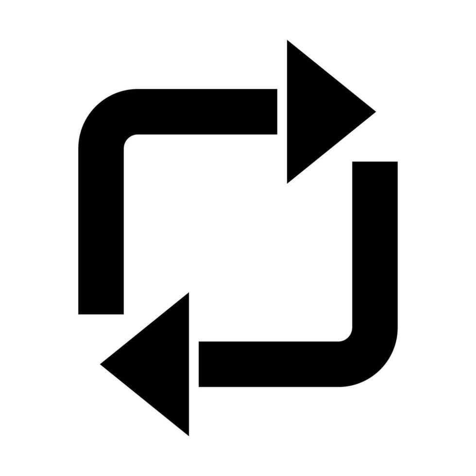Repeat Vector Glyph Icon Design