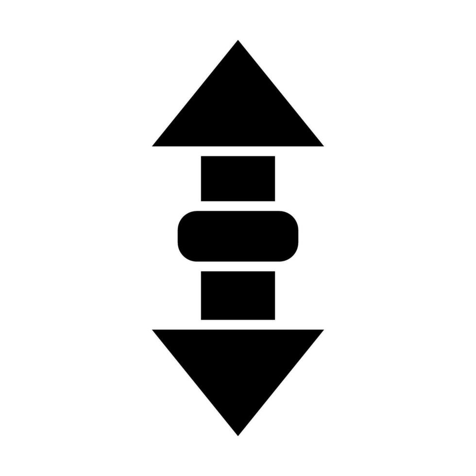 Up Down Vector Glyph Icon Design