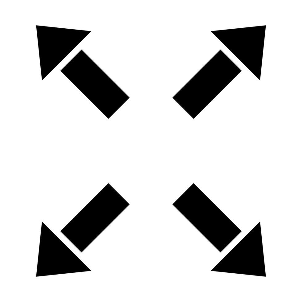 Maximize Vector Glyph Icon Design